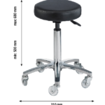 Sgabello con base a stella